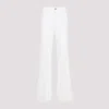 Tom Ford High-waisted Flared Pants With Classic Five-pocket Design In White