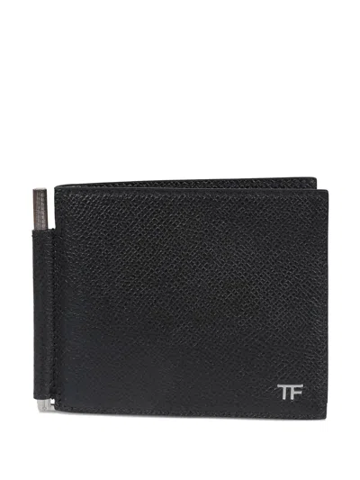 TOM FORD MONEY-CLIP LEATHER WALLET