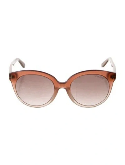 Pre-owned Tom Ford Monica Round Sunglasses In Neutral