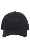 Tom Ford Monogram Baseball Hat In Black