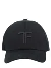 Tom Ford Monogram Baseball Hat In Blue