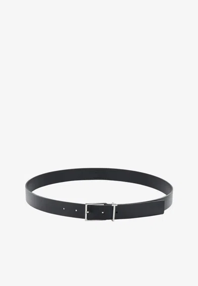 Tom Ford Monogram Leather Belt In Black