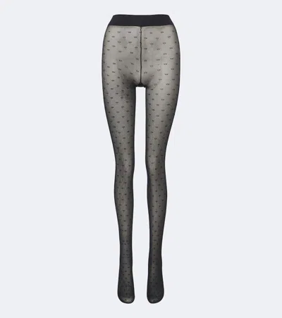 Tom Ford Monogram Tights In Black