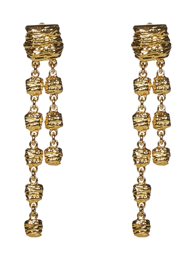 Tom Ford Moon Earrings In Gold