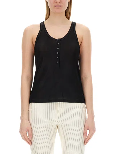 Tom Ford Mother Of Pearl Button Tank Top