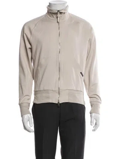 Pre-owned Tom Ford Moto Jacket In Neutral