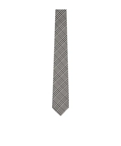 Tom Ford Mouline Prince Of Wales Tie In Grey