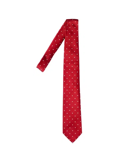 Tom Ford Mulberry Silk Tie For Men In Red