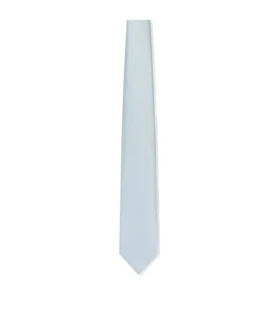 Tom Ford Mulberry Silk Twill Tie In Blue