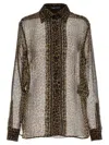 Tom Ford Semi-transparent Silk Chiffon Shirt In Multicolor