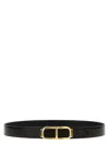 Tom Ford Shiny Printed Goat Stadium T Belt 30 Mm In Multicolor