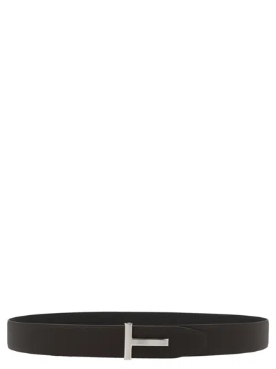 TOM FORD MULTICOLOR REVERSIBLE LOGO BUCKLE BELT