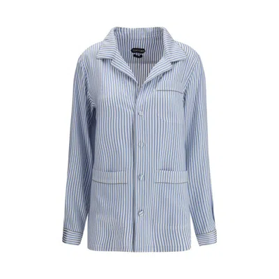 TOM FORD MULTICOLOR SILK POLO SHIRT