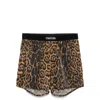 Tom Ford Leopard-print Boxers In Mutlicolor