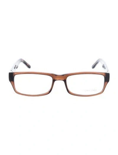 Pre-owned Tom Ford Narrow Eyeglasses In Brown