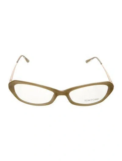 Pre-owned Tom Ford Narrow Eyeglasses In Gold