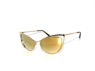 Pre-owned Tom Ford Nastasya 304 28g Gold Gradient Mirror Sunglasses Tf304 56 17 135