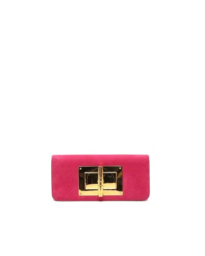 Pre-owned Tom Ford Natalia Clutch Bag In Pink