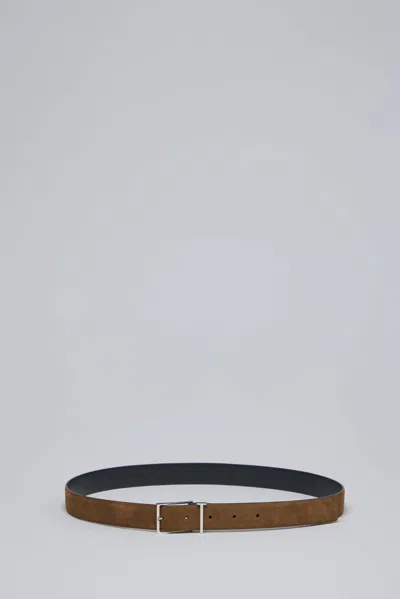 Tom Ford Natural Nubuck T Loop Belt In Brown
