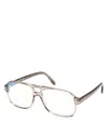 Tom Ford Navigator Blue Light Glasses, 58mm