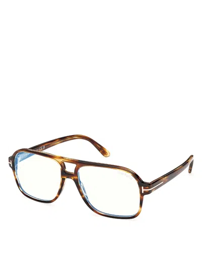 Tom Ford Navigator Blue Light Glasses, 58mm