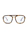 Tom Ford Navigator Eyeglasses In Brown