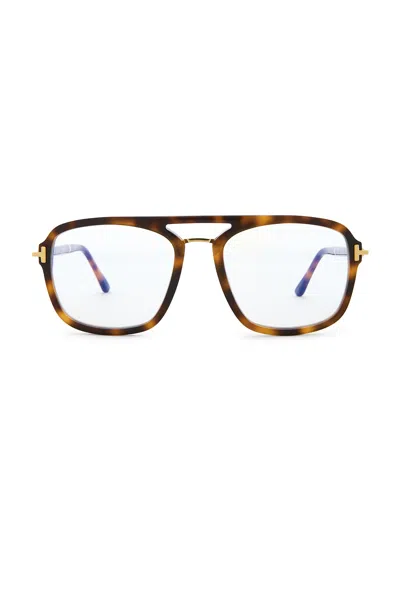 Tom Ford Navigator Eyeglasses In Brown