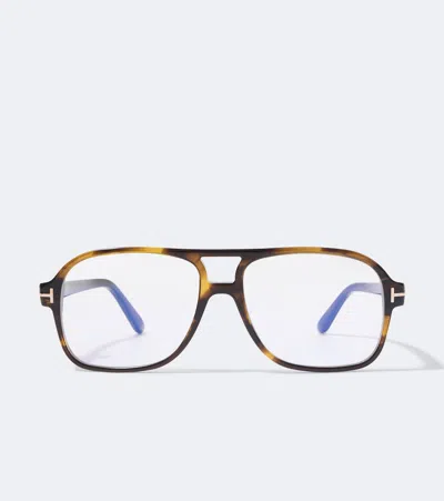 Tom Ford Navigator Glasses In Brown