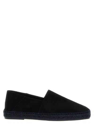 Tom Ford Navy Blue Round Toe Espadrilles