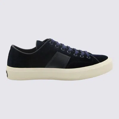 Tom Ford Navy Blue Sneakers