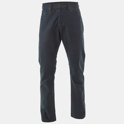 Pre-owned Tom Ford Navy Blue Straight Leg Pants Xl