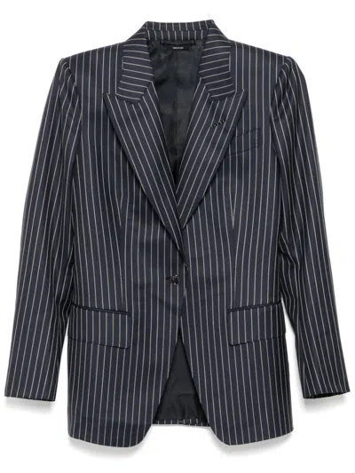 TOM FORD NAVY BLUE WALLIS BLAZER