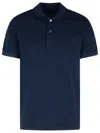 Tom Ford Black Short-sleeves Polo In Cotton Piquet Jersey Man