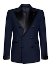TOM FORD NAVY DOUBLE-BREASTED BLAZER