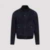 TOM FORD NAVY SUEDE LAMB LEATHER BOMBER JACKET