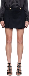 Tom Ford Navy Wool & Cashmere Lined Miniskirt In Hb593 Midnight Blue