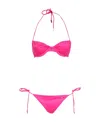 Tom Ford Neck Split Swimsuit In Pink