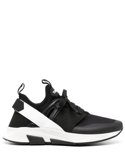 TOM FORD NEOPRENE AND SUEDE JAGO SNEAKERS