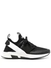 Tom Ford Neoprene And Suede Jago Sneakers Shoes In Black