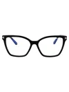 Tom Ford T-hinge Square-frame Glasses In Black