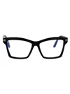 Tom Ford T-hinge Square-frame Glasses In Black