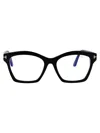 Tom Ford Nero Lucido Acetate Glasses In Black