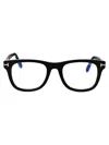 Tom Ford Ft 5870-b 052 50mm Mens Square Eyeglasses 50mm In Black