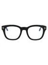 Tom Ford Ft 5870-b 052 50mm Mens Square Eyeglasses 50mm In Black