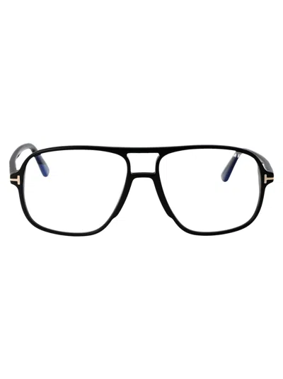 Tom Ford Nero Opaco Acetate Optical Glasses In Black