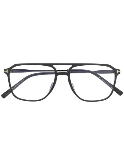 Tom Ford Nero Lucido Acetate Glasses In Pattern
