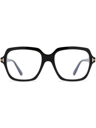 Tom Ford Nero Lucido Acetate Glasses In Pattern
