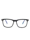 Tom Ford Contrast-frame Flat Mirror In Black
