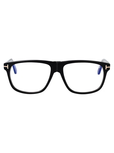 Tom Ford Nero Lucido Acetate Optical Glasses In Black