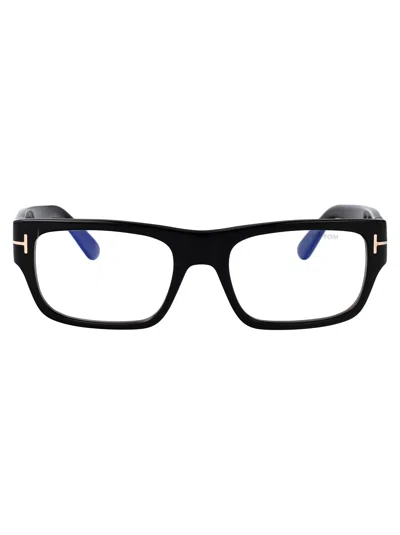 Tom Ford Nero Lucido Acetate Optical Glasses In Brown